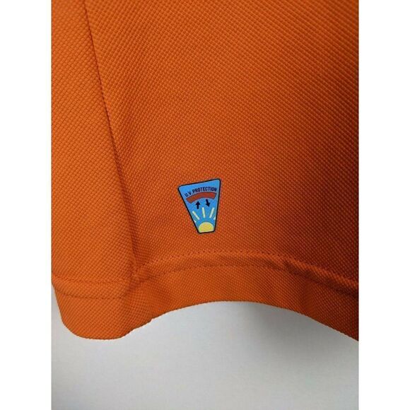 Colmar Golf Shirt Orange polo shirt sleeves size Medium - Picture 6 of 8